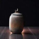 Rustic Stonefire Legacy Urn – Handcrafted Remembrance Jar