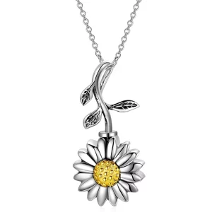 Sunflower Memorial Pendant for Ashes