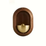 Remembrance Entry Bell – Wooden & Brass Wind Chime for Healing After Loss