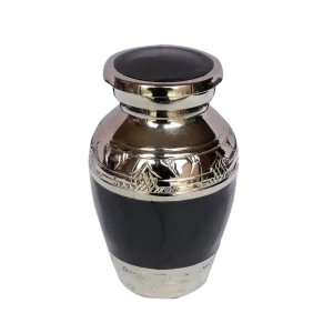 black elegance keepsake urn for ashes