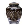 Black Gold Adult Urn for Cremation for Ashes