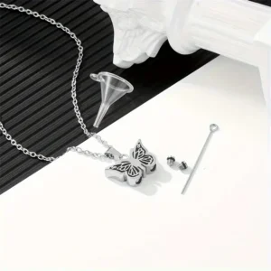 butterfly cremation necklace full package kit
