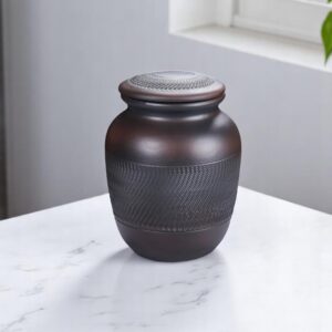 ceramic ashes keepsake jar