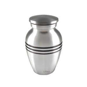 Classic Silver Brass Pet Urn for Ashes