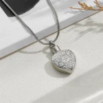Eternal Touch Ash Pendant - Stainless Steel Memorial Necklace for Ashes