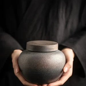 elegant ceramic keepsake urn