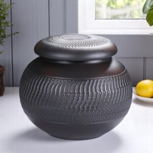 elegant ceramic urn with lid