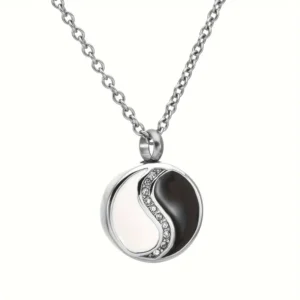 feng sui memorial necklace close up view