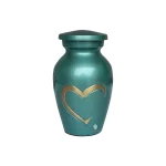 Emerald Heart Keepsake Urn – A Cherished Memory