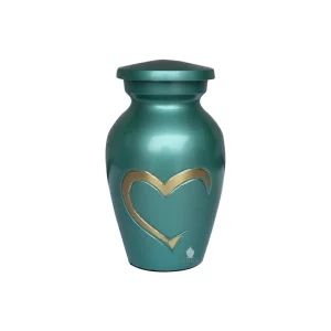 green cremation urn small -2