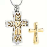 HeartCross Keepsake Pendant for Ashes