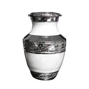 Pearl White Mini Urn