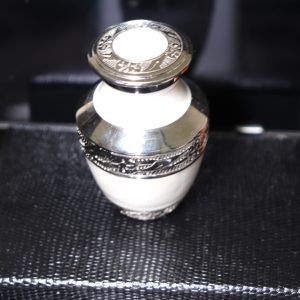 Pearl White Keepsake Urn