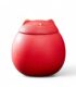 red ceramic cat urn for ashes
