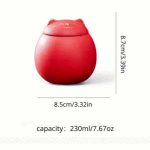 red pet urn size dimensions