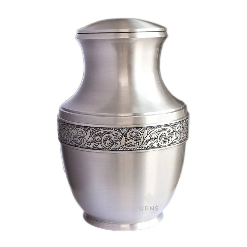 Regal Silver Cremation Urn for Ashes
