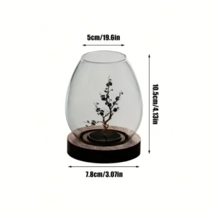 remembrance candle with plum blossom