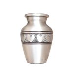 Silver Heart Keepsake Cremation Urn for Ashes