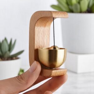 simple solid wood doorbell chime